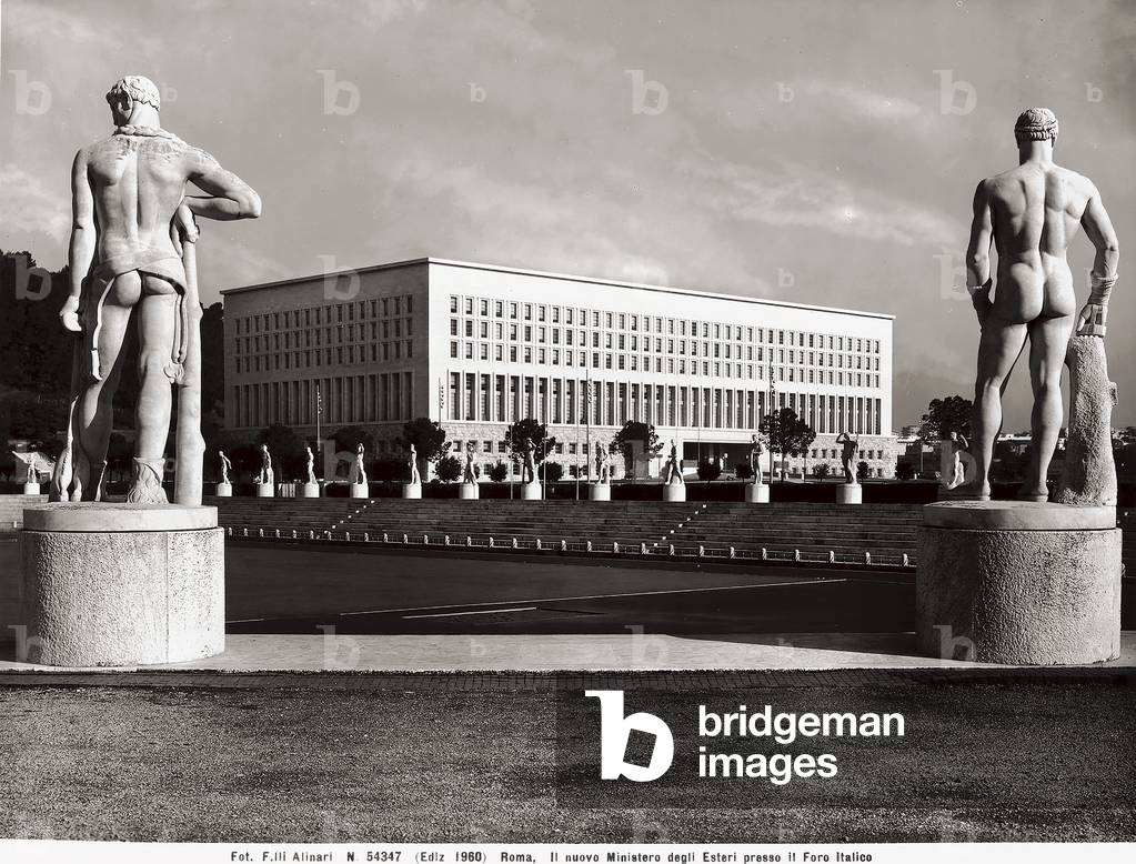 Palace of the Ministry of Foreign Affairs called Palazzo della Farnesina in Rome (Del Debbio, Enrico (1891-1973);Foschini, Arnaldo (1884-1968);Ballio Morpurgo, Vittorio (1890-1966))