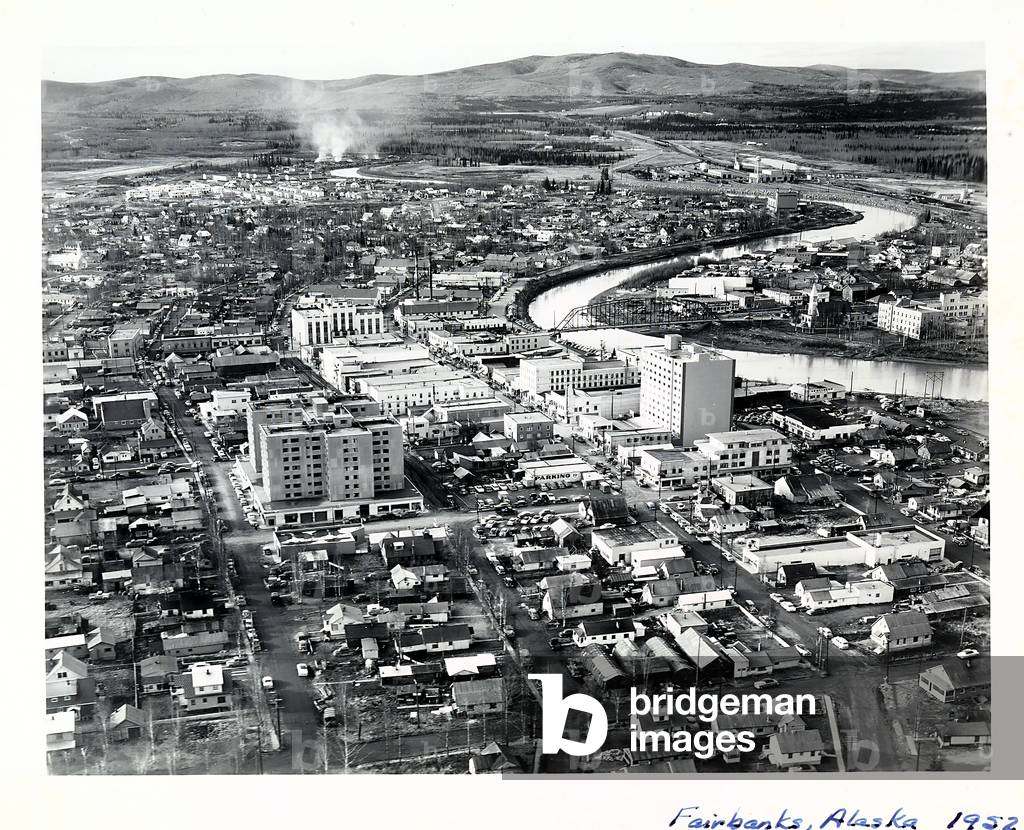 View of the city of Fairbanks, Alaska