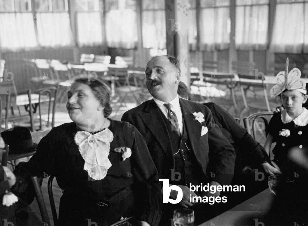 Guests at wedding reception of the Robinson family, 1930 (print on double-weight paper)