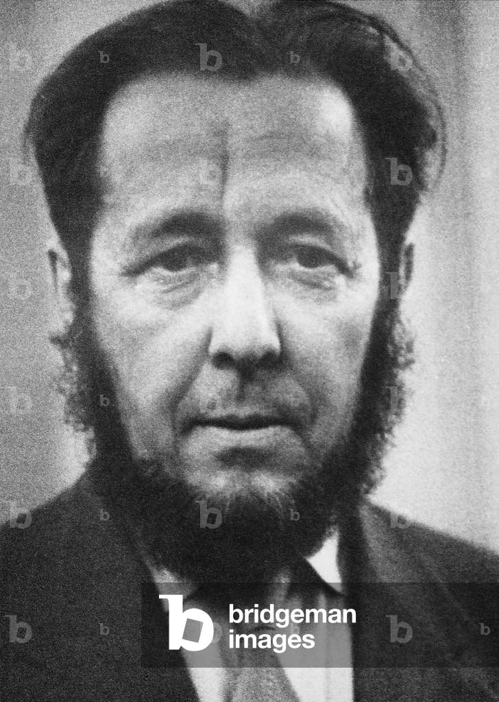 Portrait of the Russian writer Alexander Isaevic Solzenitzen
