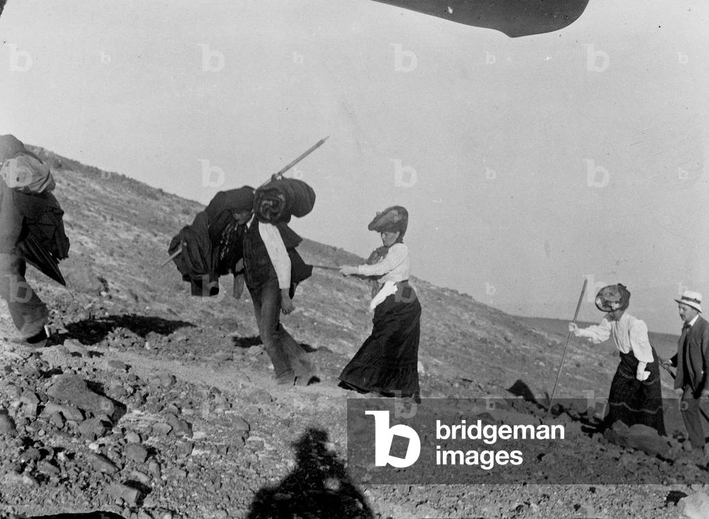 Group of hikers on Etna