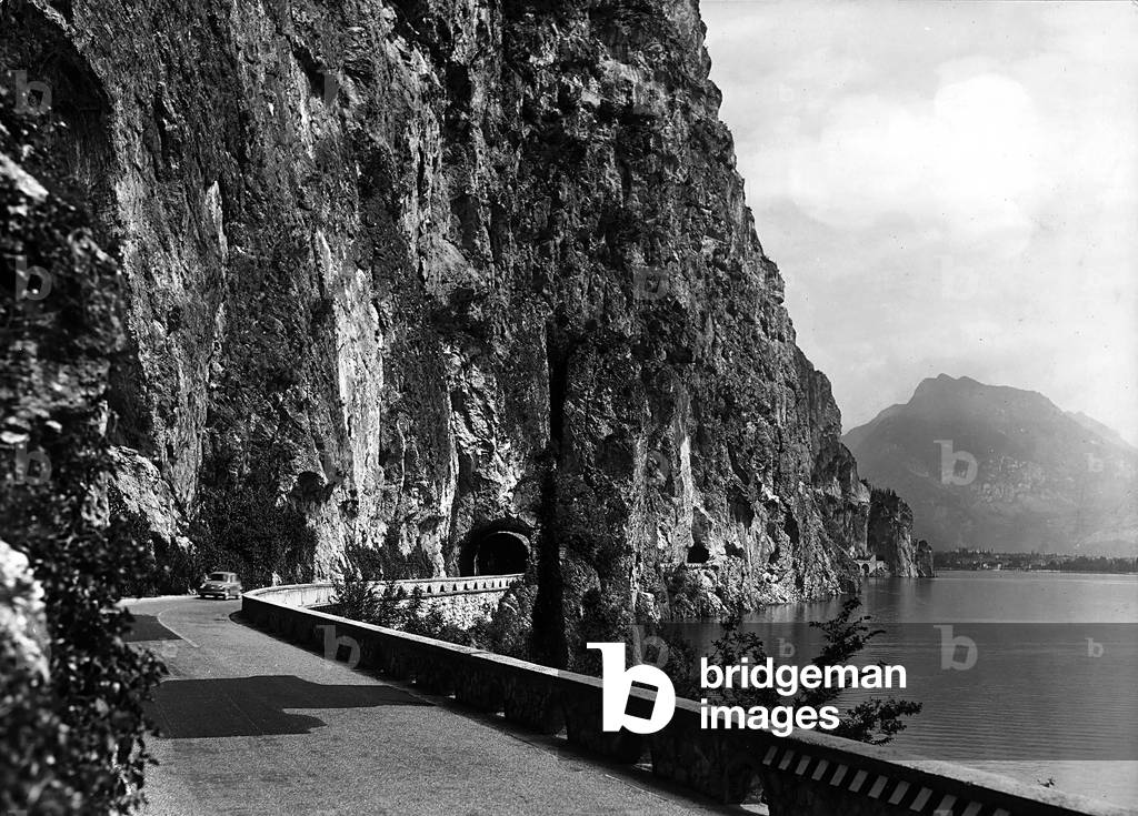 The Western Gardesana, stretch of road between Riva and limone, on Lake Garda