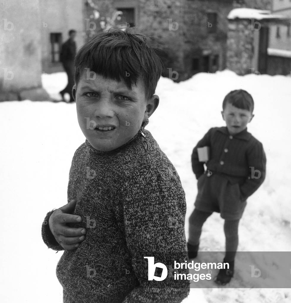Children in Forni di Sopra, Carnia