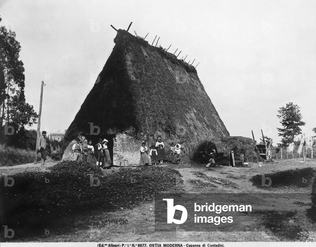 Peasant hut at Ancient Ostia, Rome