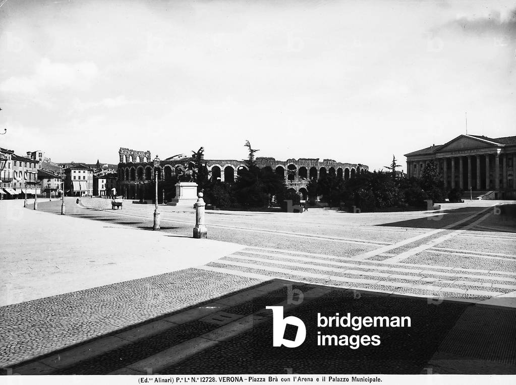 View of Piazza Bra' with the arena