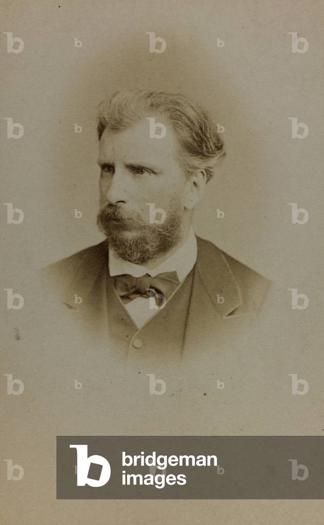 Portrait of William Bouguereau, French painter; carte de visite (b/w photo)