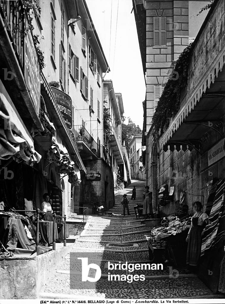 View of Via Serbelloni at Bellagio on Lake Como