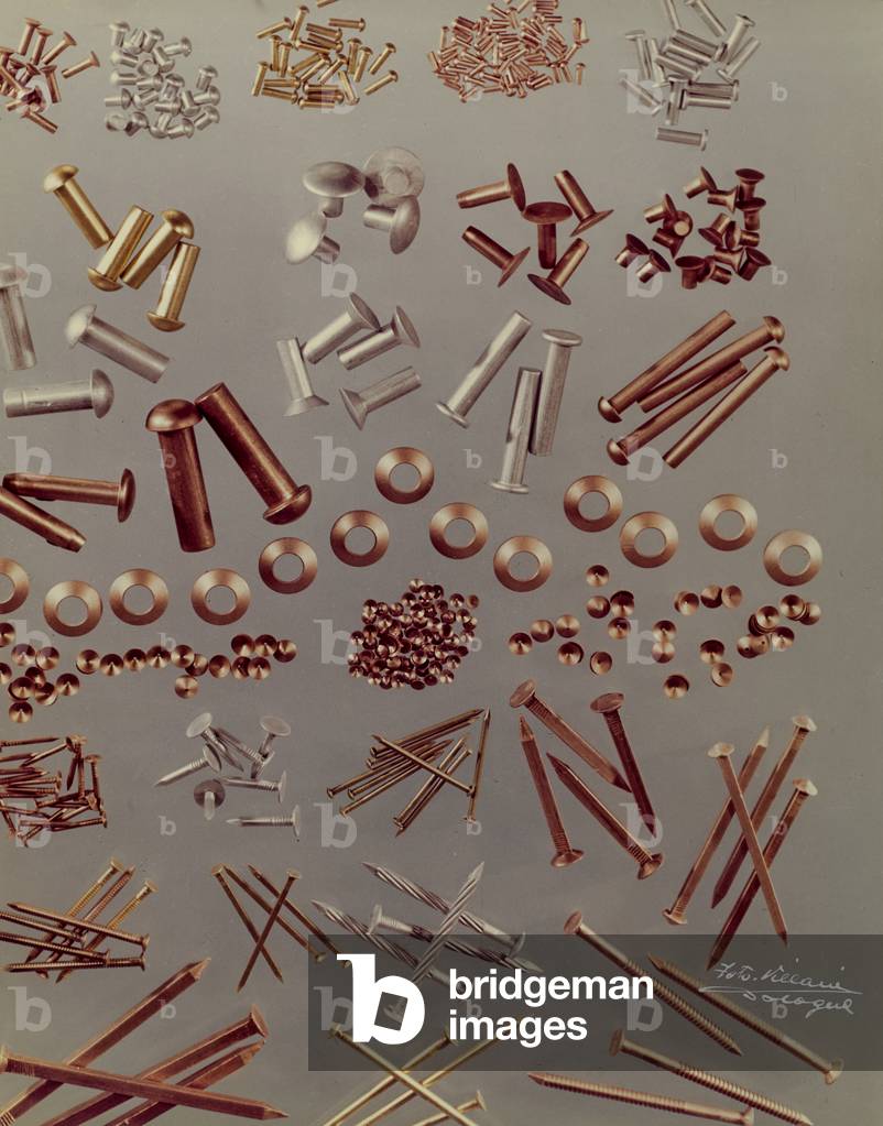 Nails and copper washers