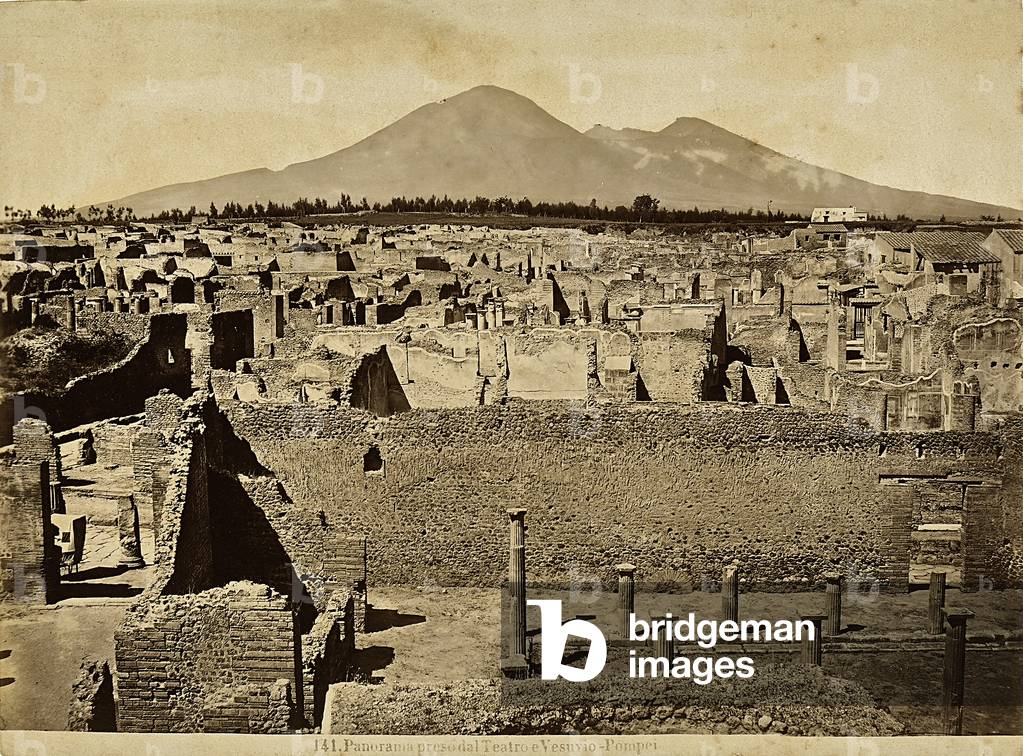 View of Pompeii and Vesuvius