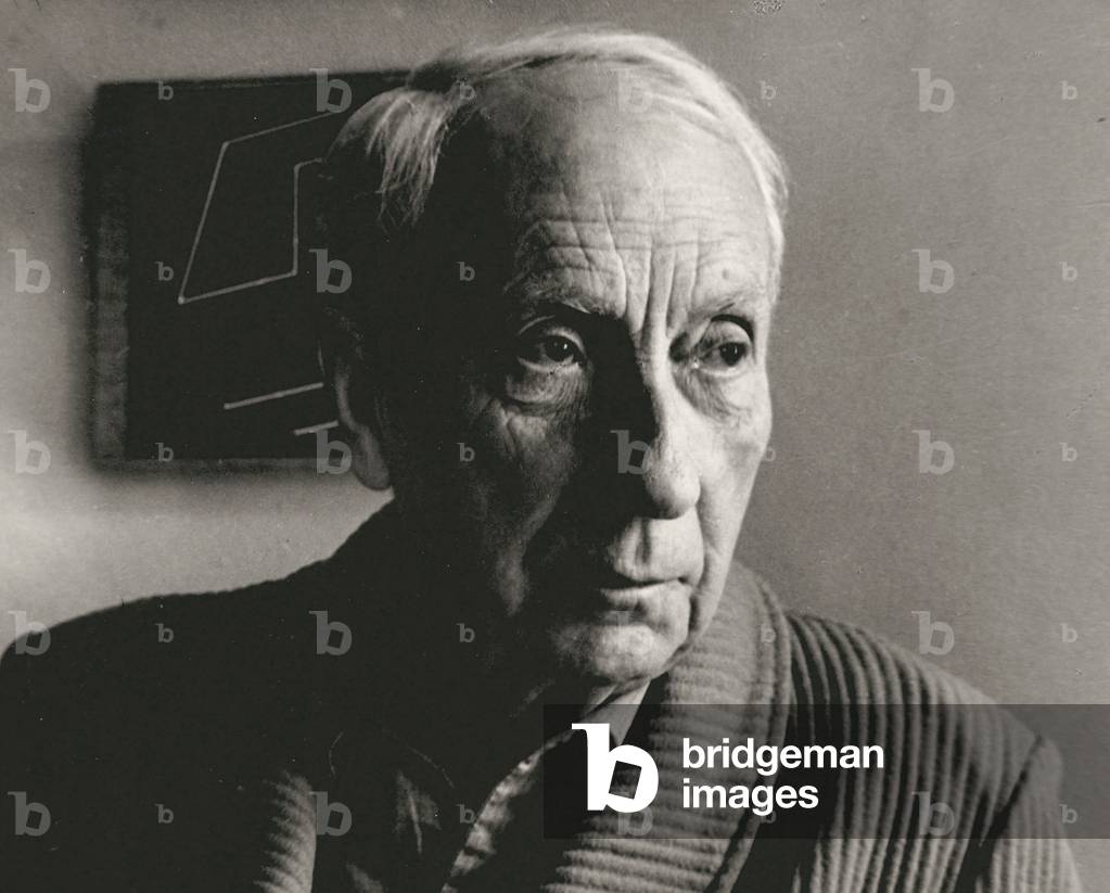 Portrait of the architect, Hans Arp (b/w photo)