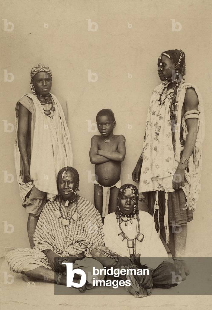 Portrait of some African youths, 1880 (print on double-weight paper)
