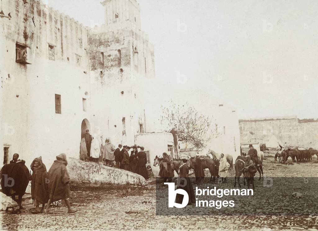 View of the Tangier prison, 1924 (b/w photo)