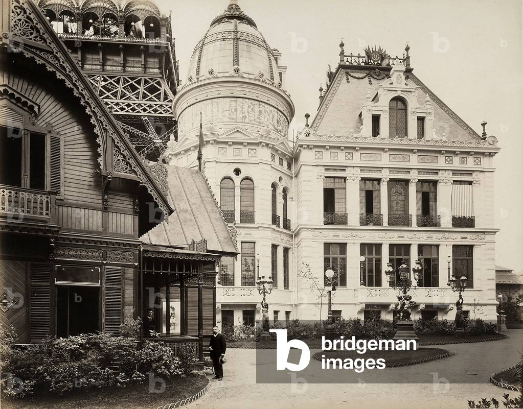 1889 Paris World's Fair: The Swedish pavilion, work by the architect Hugo Rahm