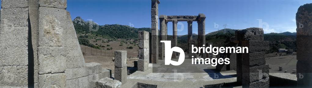 The remains of the Temple dedicated to Sardus Pater Babai, in Antas