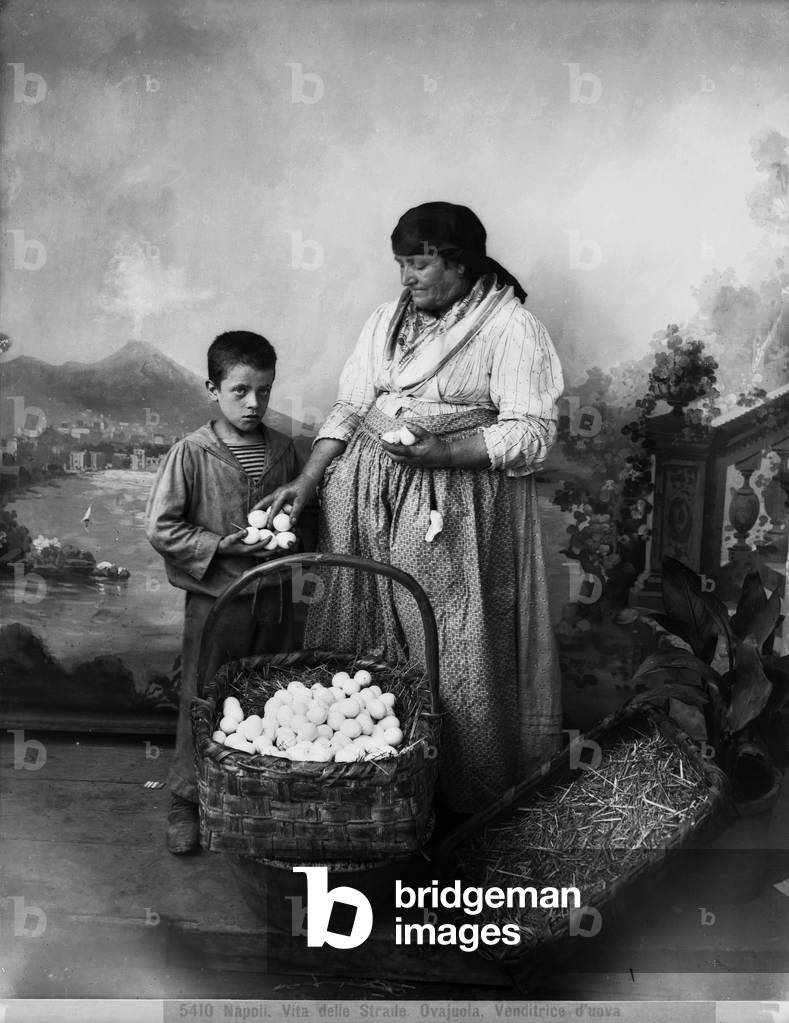 Seller of eggs, Naples