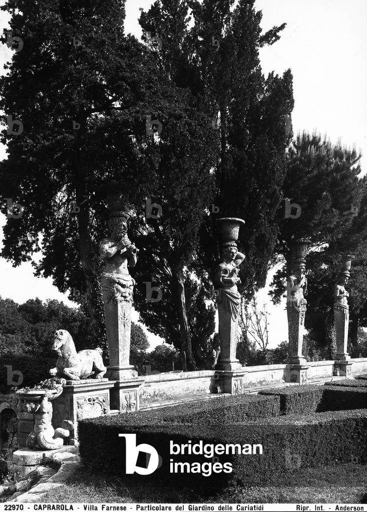 Decorative detail of the Garden of Caryatids, Farnese Palace, Caprarola