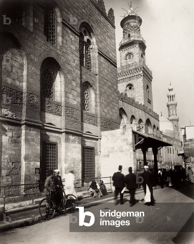 Detail of the El Kalam mosque in Cairo. Antique Arab structure, restored by the Italian architect Carlo Virgilio Silvagni, 1930 (print on double-weight paper)