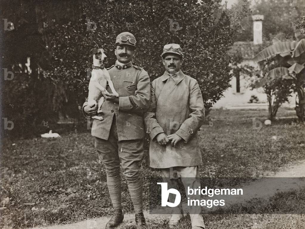 World War I: Italian soldiers (b/w photo)