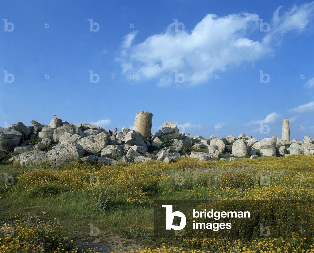 Ruins of the archeological complex of Selinunte