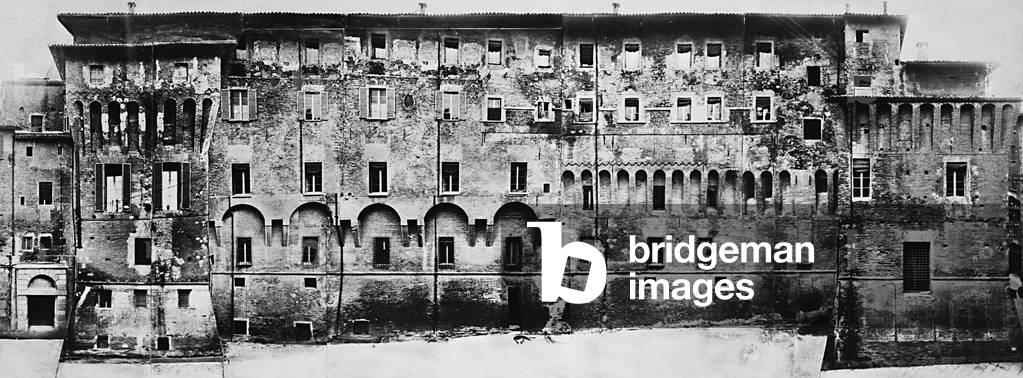 Archiginnasio in Bologna (b/w photo)