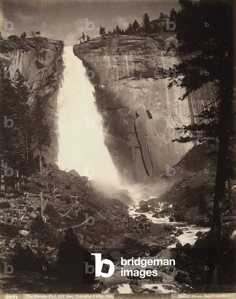 Yosemite Valley, California. Nevada Falls