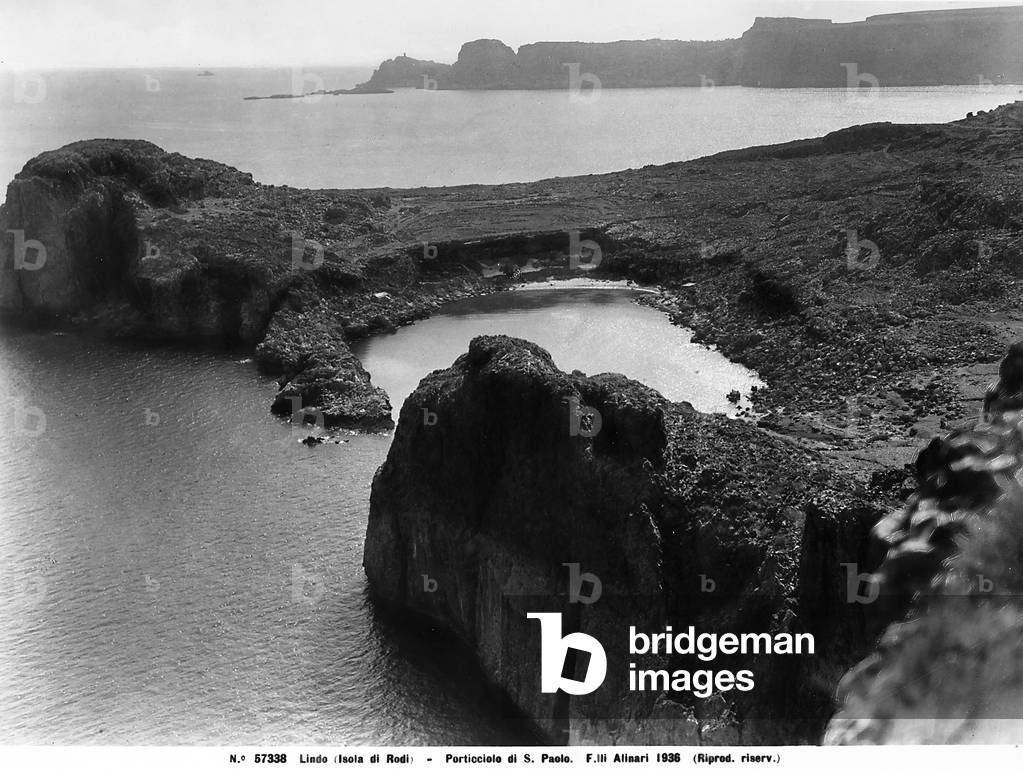 View of the small port of San Paolo on the island of Rodi.