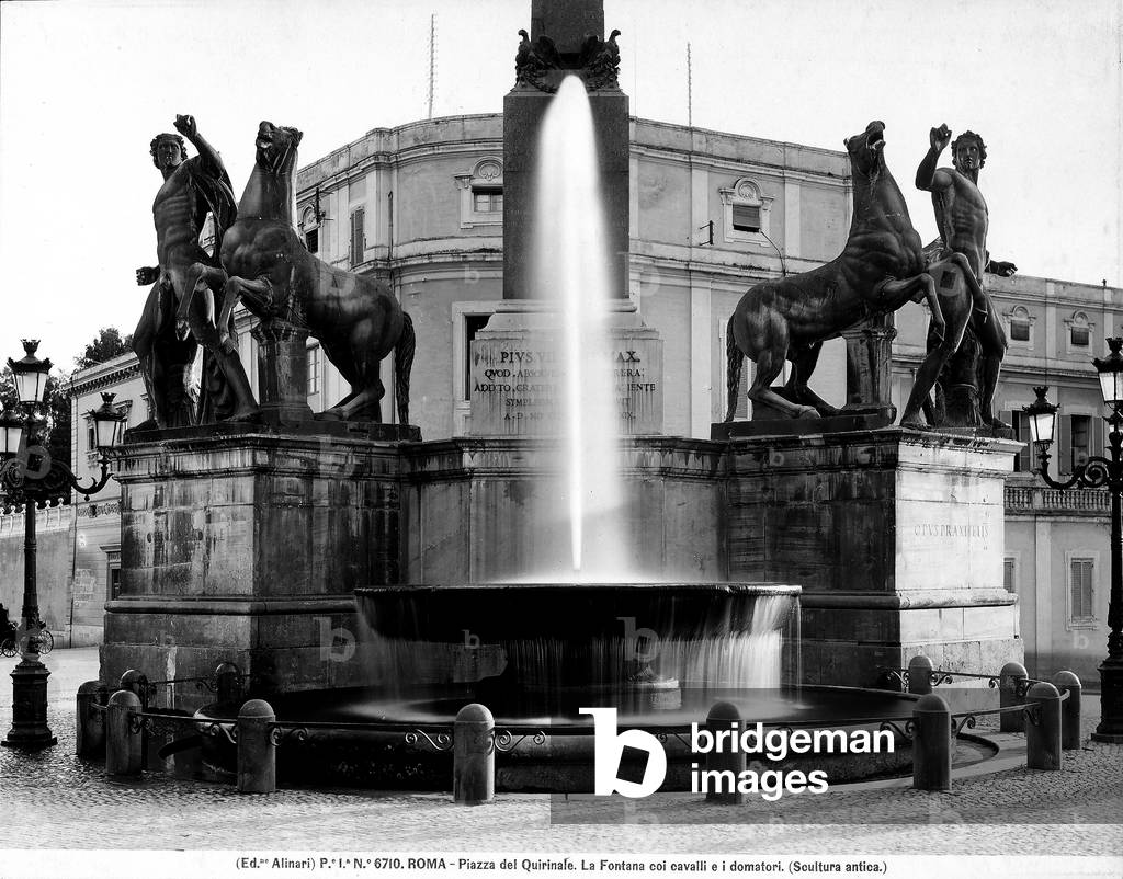 Fountain of Monte Cavallo in Piazza del Quirinale, in Rome