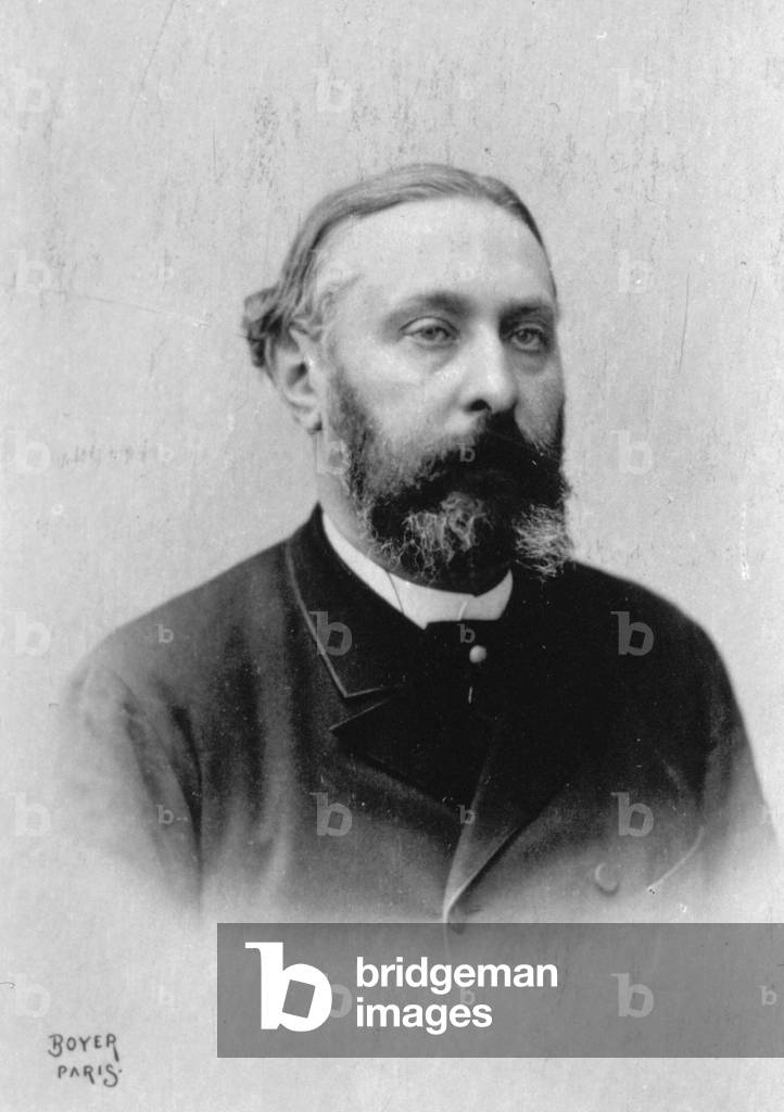 Half-length portrait of the French poet Sully-Prudhomme