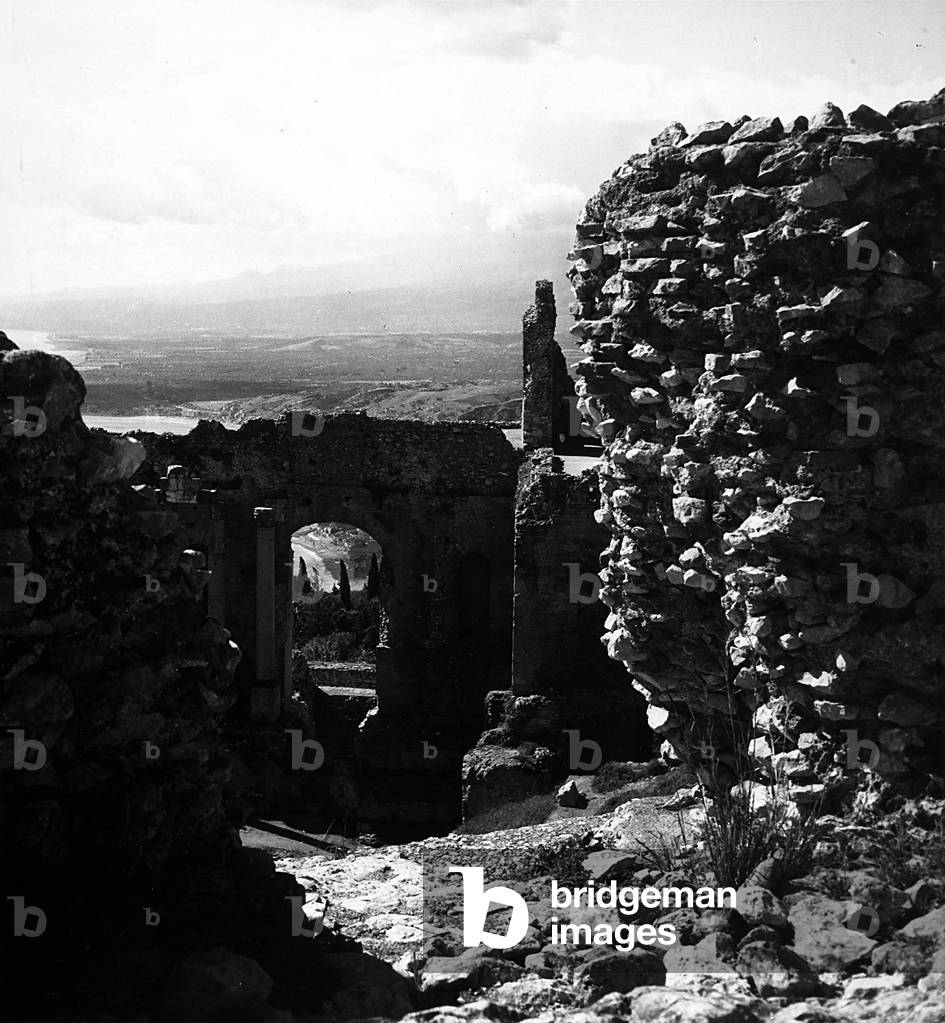 Ruins of the Greek Theater in Taormina