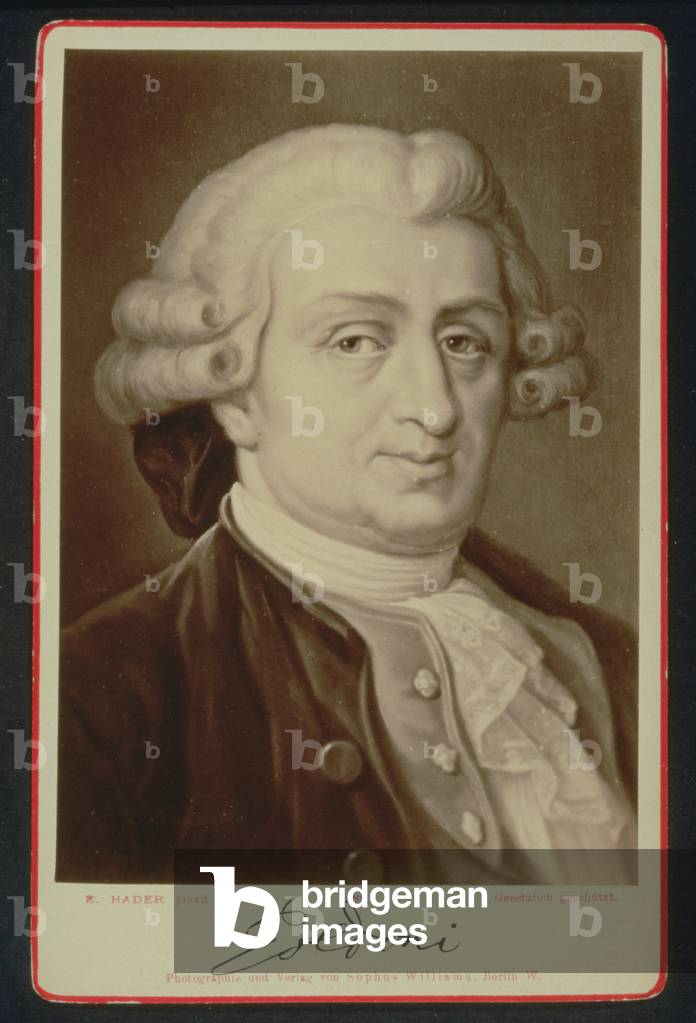 Portrait of Carlo Goldoni (1707-93) (print)