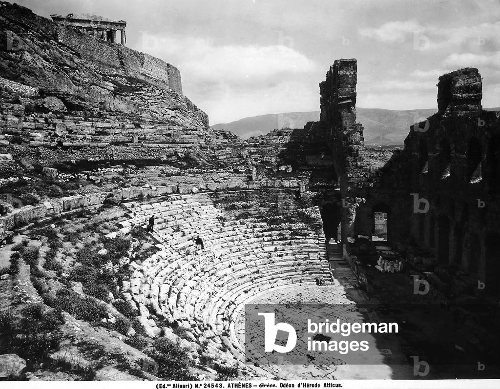View of the interior built in Athens by Herod during the II century AD