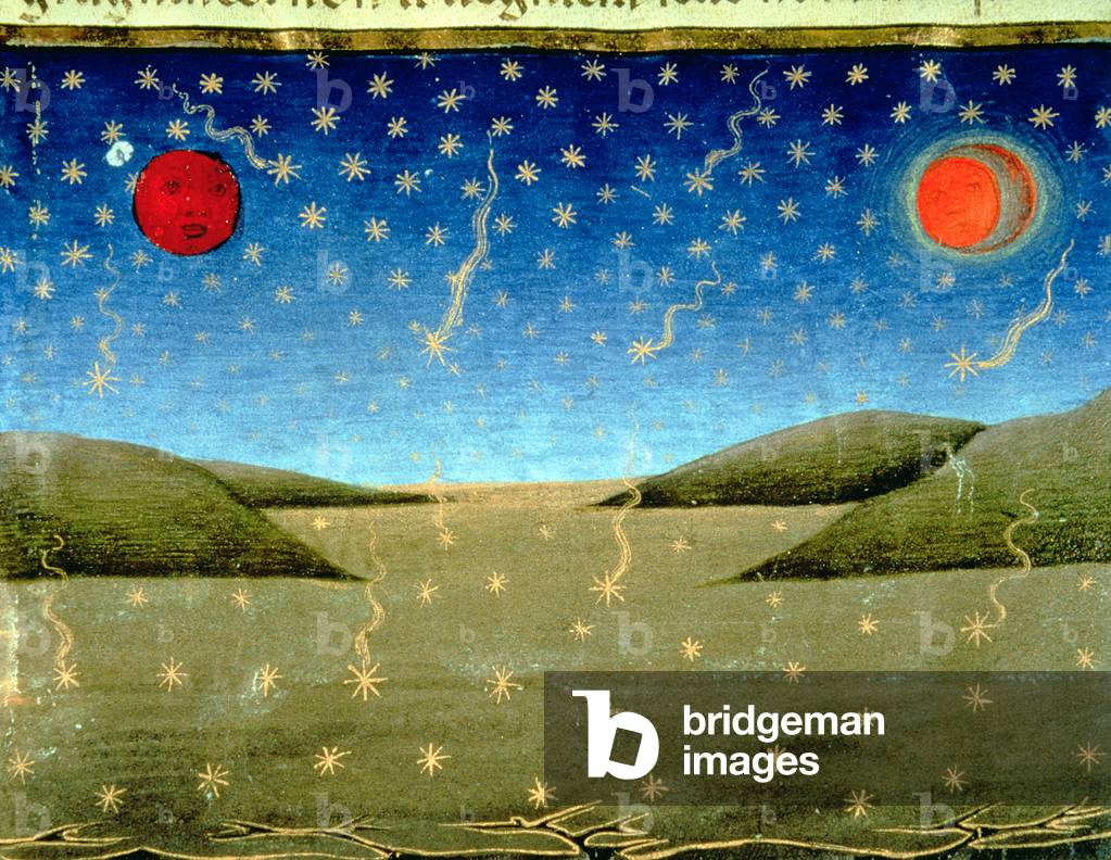 Fol.149va The Last Judgement: The stars fall and everything is turned upside down (vellum)