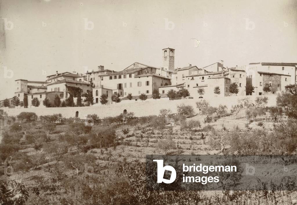 View of Radda in Chianti by the friars's road, Siena