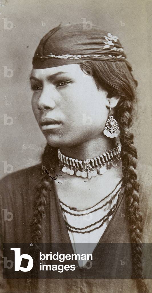 A souvenir of Odoardo Beccari's journeys: portrait of a young Egyptian woman, 1875 (print on double-weight paper)