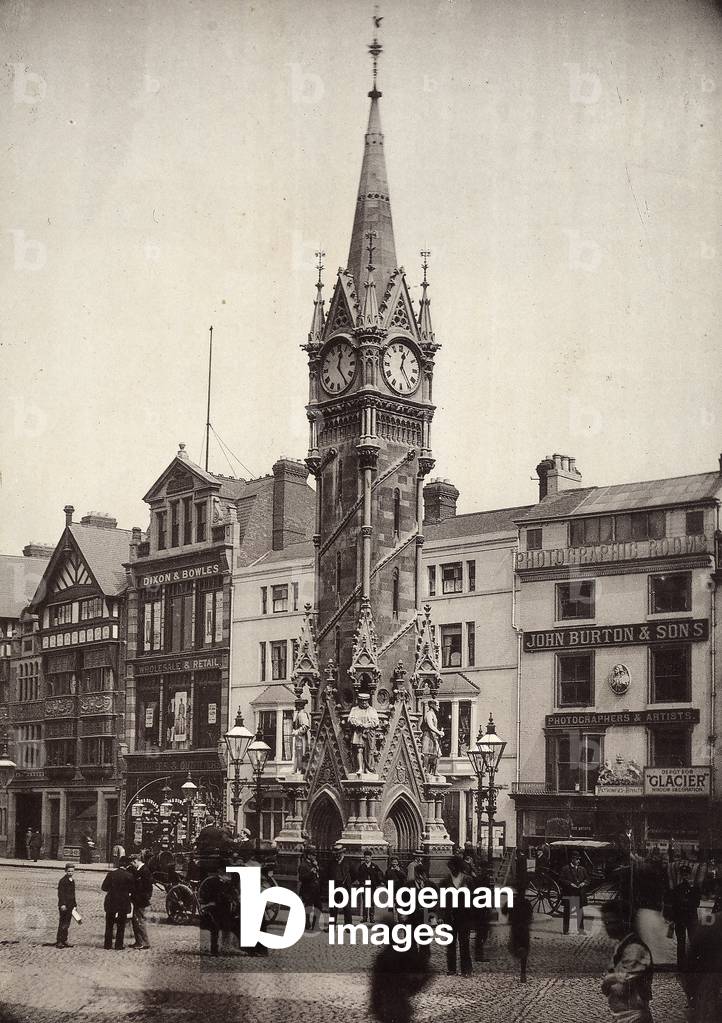 An Irish square with the clock tower