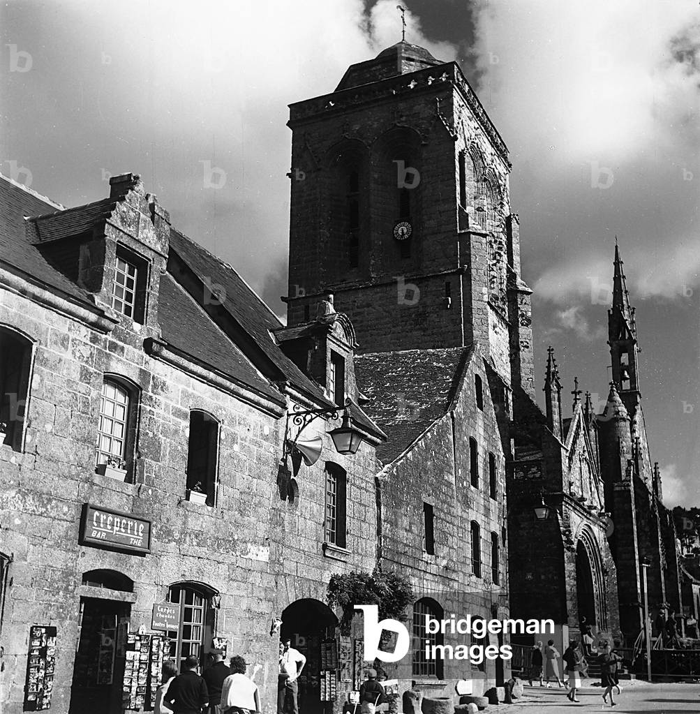 The church of Saint Ronan and the Chappelle de Pénity in Locronan, Brittany