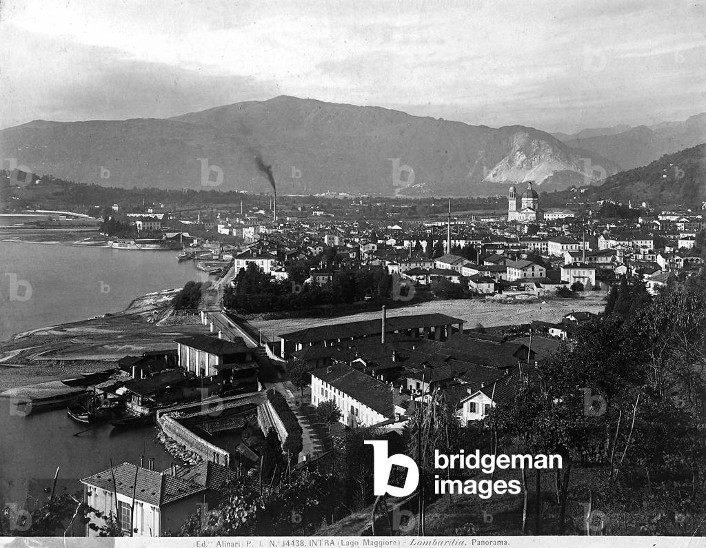 Panorama of Intra on Lake Maggiore