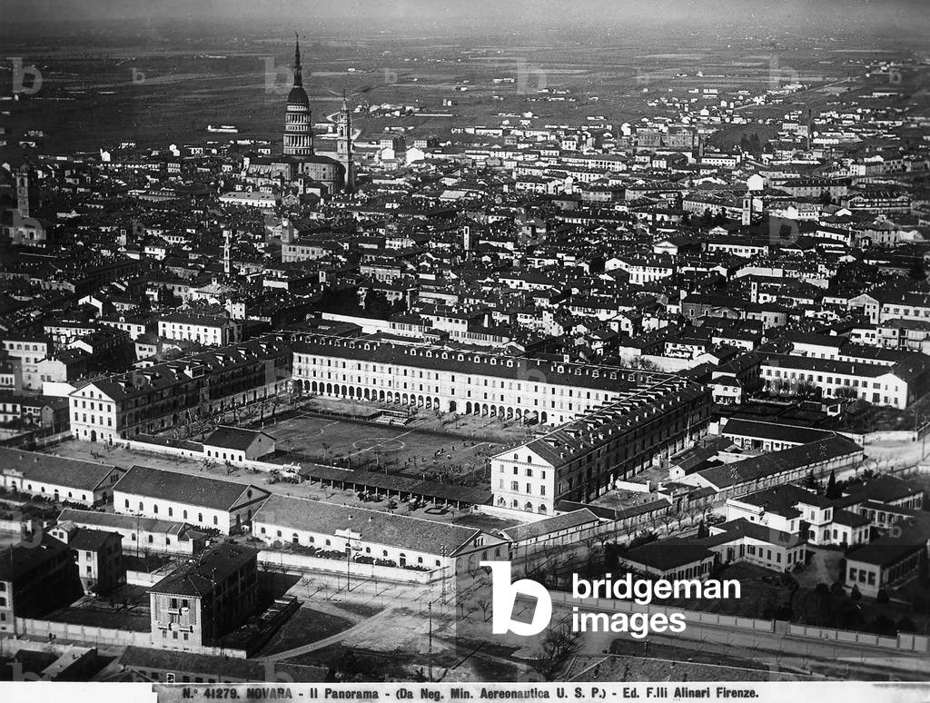 Aerial panorama of Novara