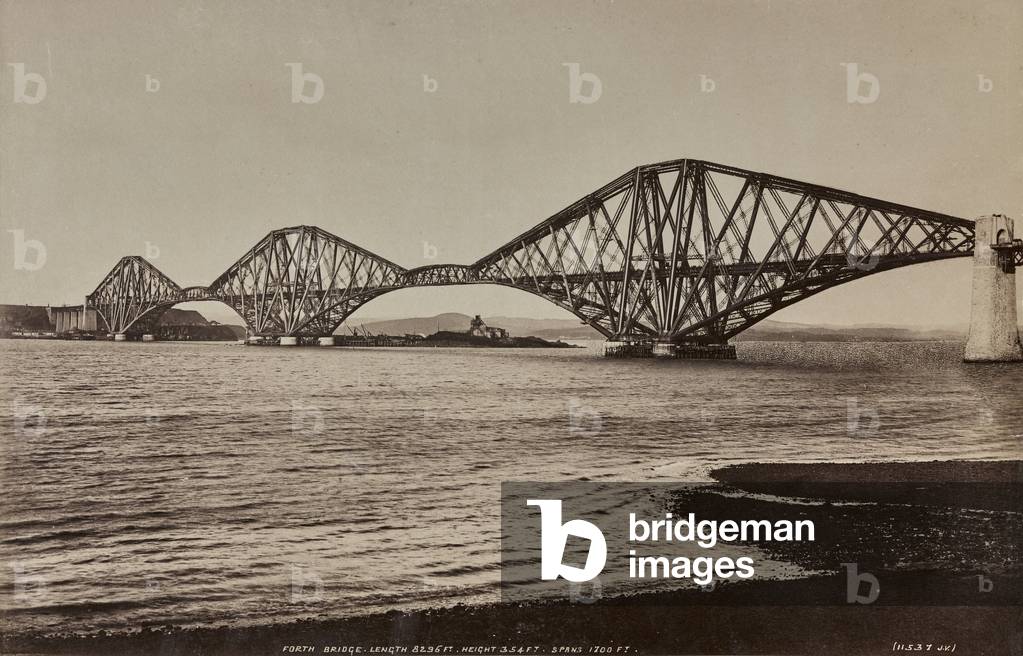 The iron bridge over the Firth of Forth near Stirling, in Scotland