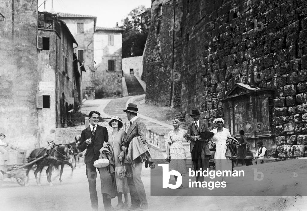 Group portrait in the streets of Assisi