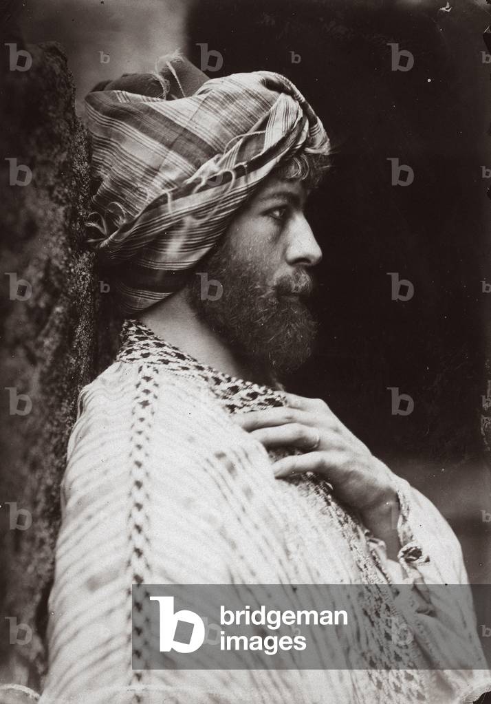 Wilhelm von Gloeden self-portrait in oriental dressing