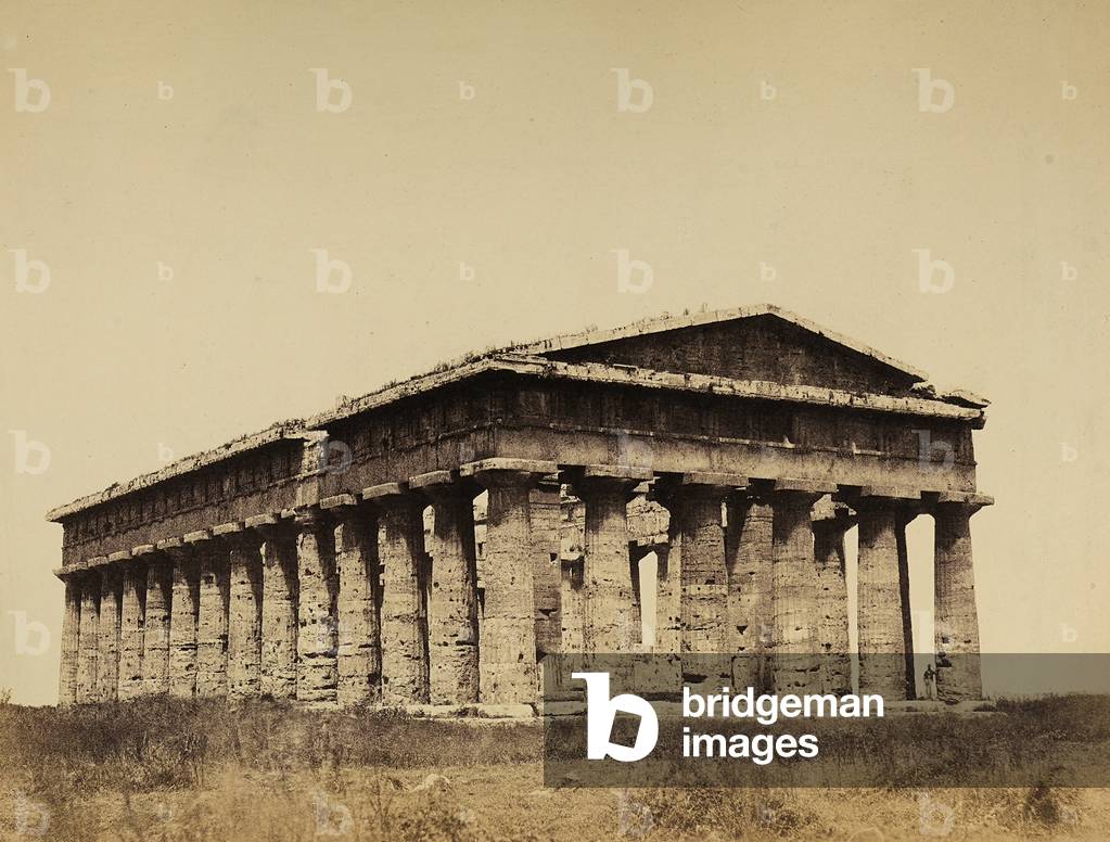 The Temple of Neptune at Paestum, taken from the southeast