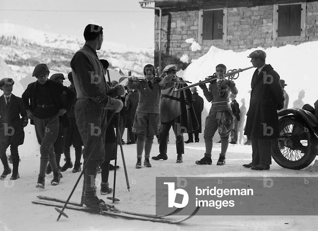 Group of skiers at Abetone