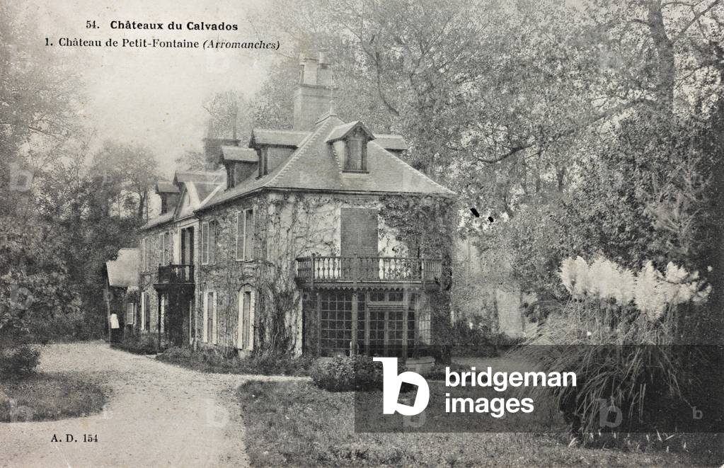 Château de Petit-Fontaine, Calvados; postcard