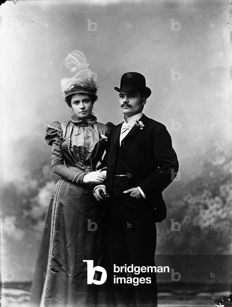 Portrait of the married couple Guido and Nell Biancalani