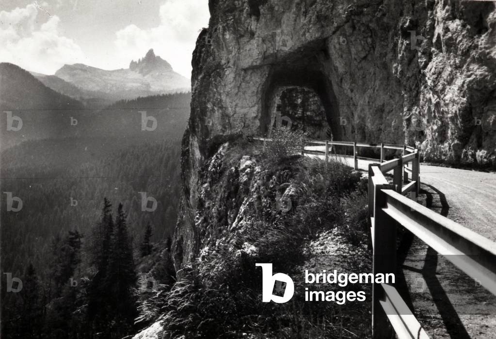 Dolomite Road with Mount Becco di Mezzodì in the background, Belluno