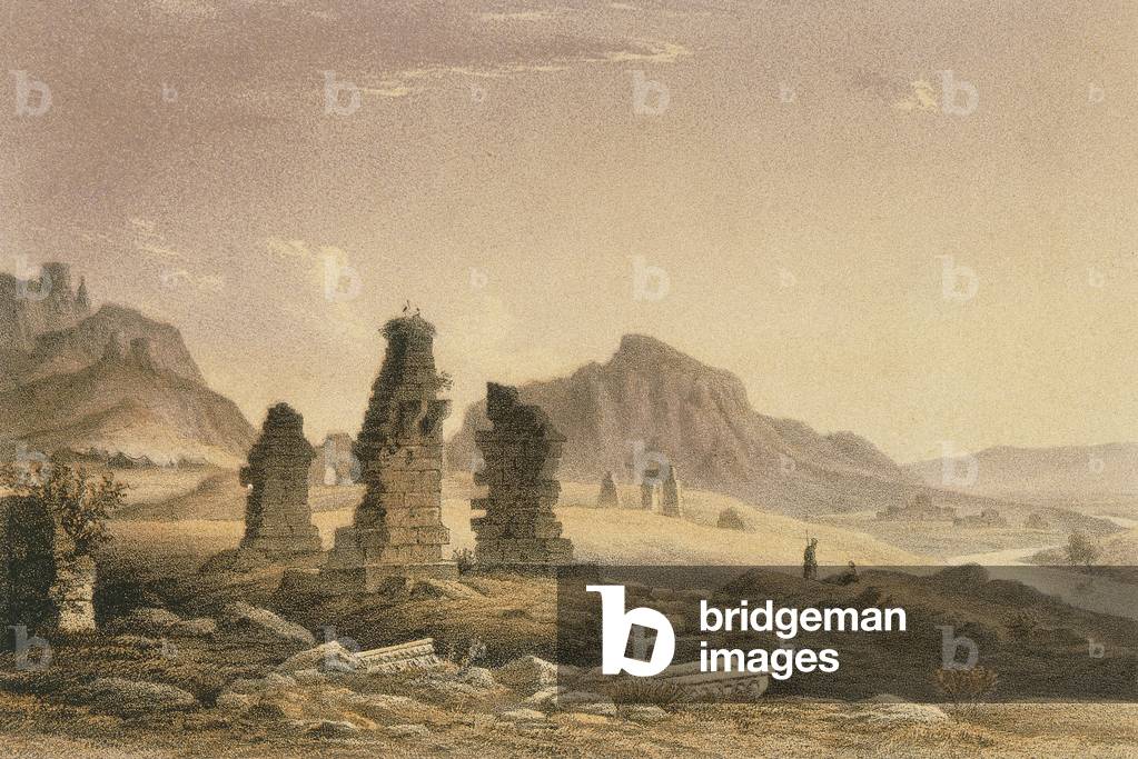 Environs of Sardis. Etching by Bernatz et alii - Steinkopk J.F. Editore