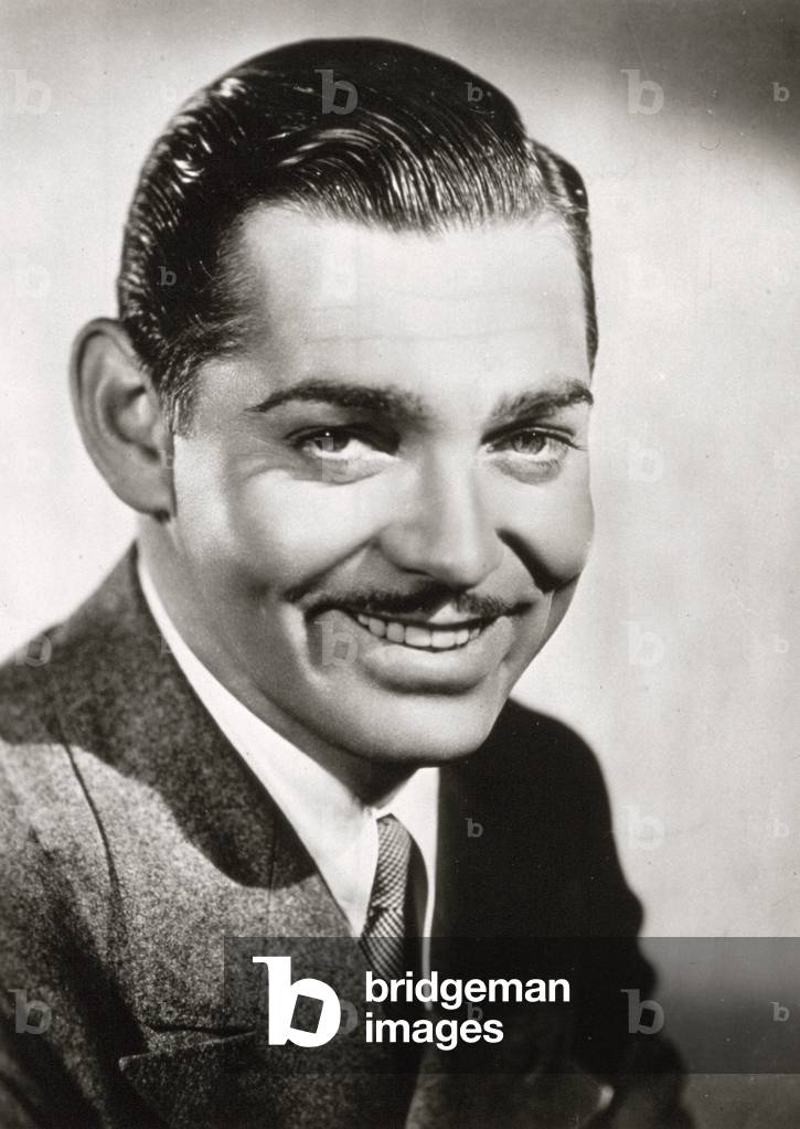 Half-length portrait of the famous American film star Clark Gable