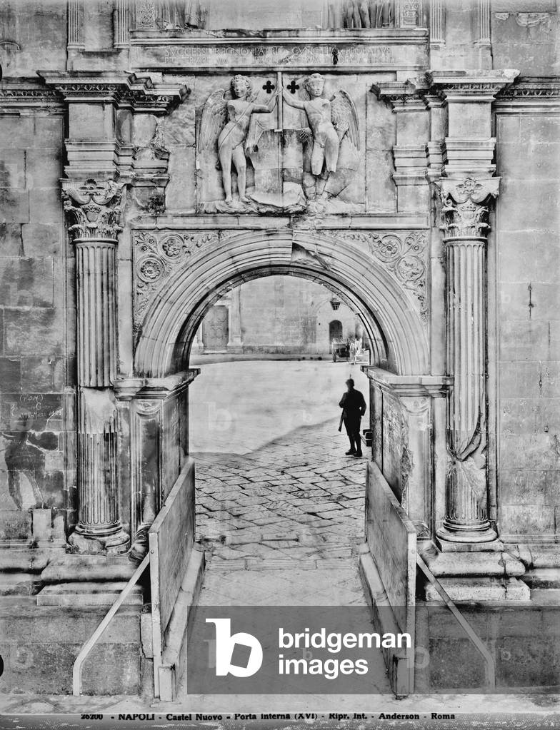 Detail of the Triumphal Arch of the Castel Nuovo in Naples