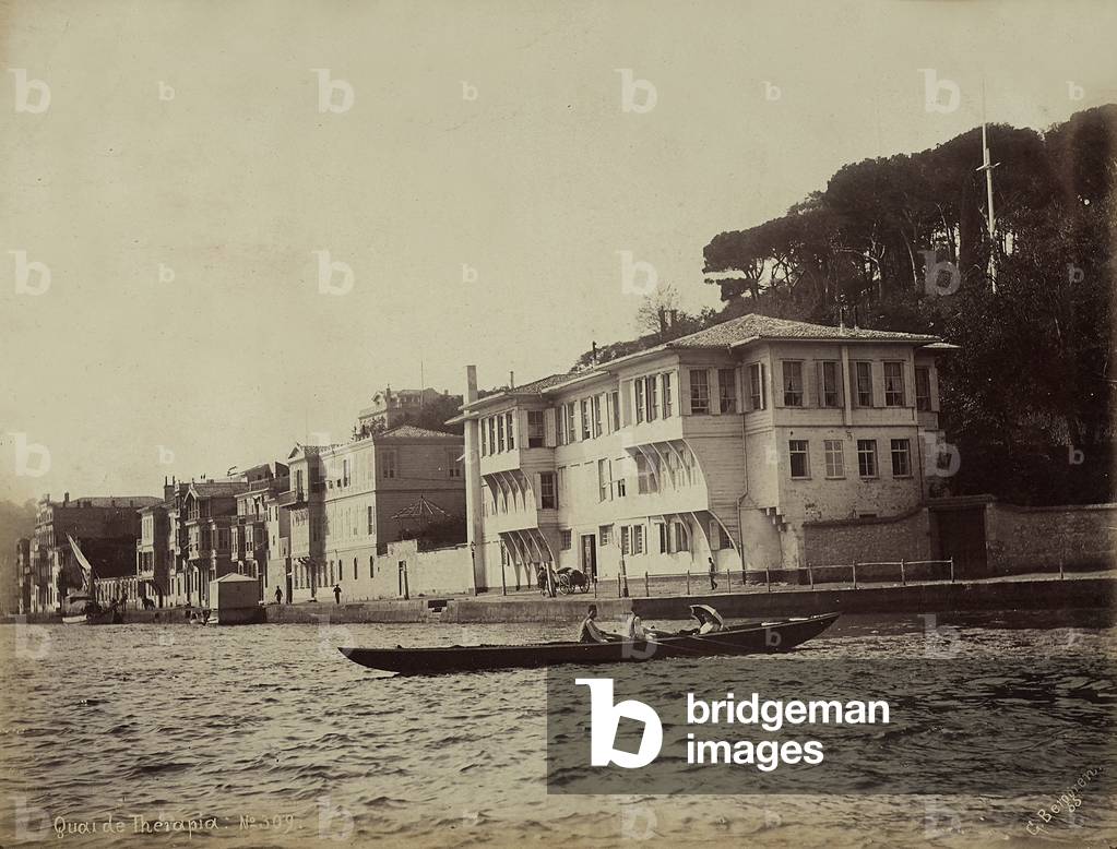 Buildings along the Bay of Tarabya, on the Marmara Sea, Turkey